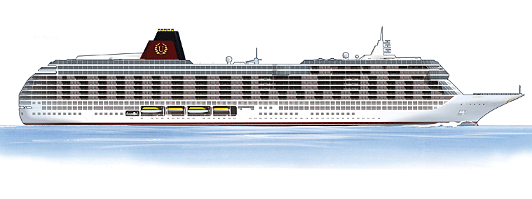 Utopia ocean liner exterior rendering